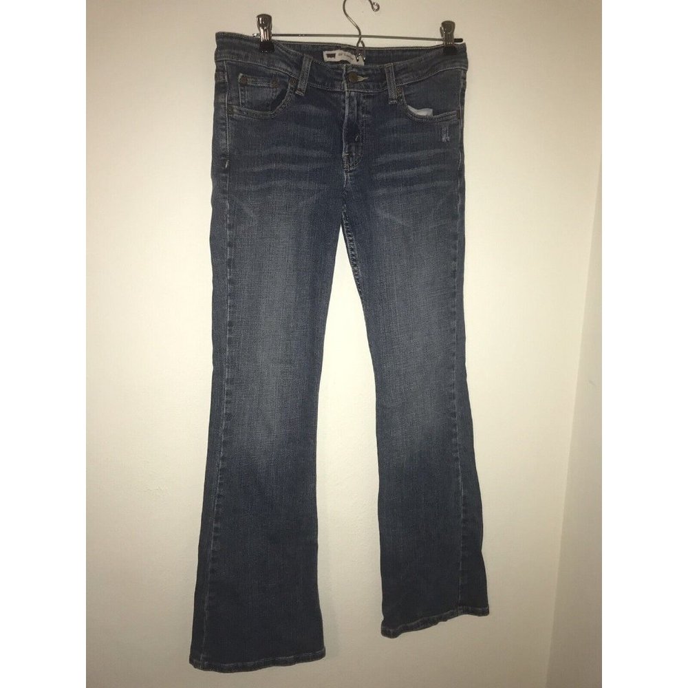 Levis 518 Women Jeans Size 5 30x29 Super Low Dark Wash